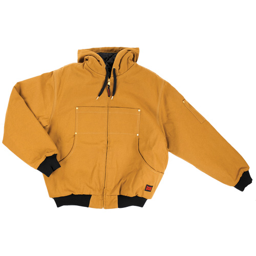 Hooded Duck Bomber Jacket, Men's, Medium (Tall), Brown Action Paper