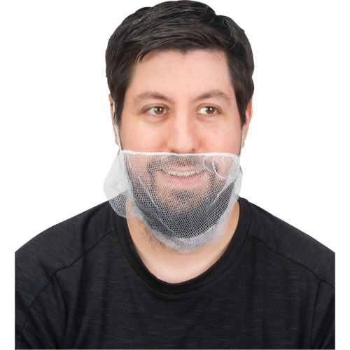 Beard Nets, Nylon, White Action Paper