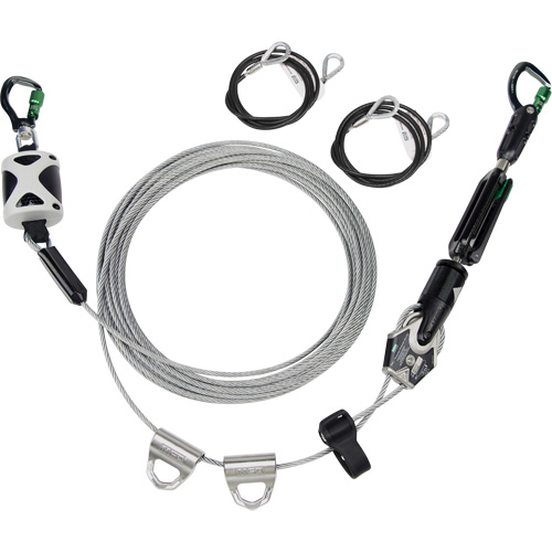Temporary Horizontal Lifeline, Galvanized Cable Action Paper