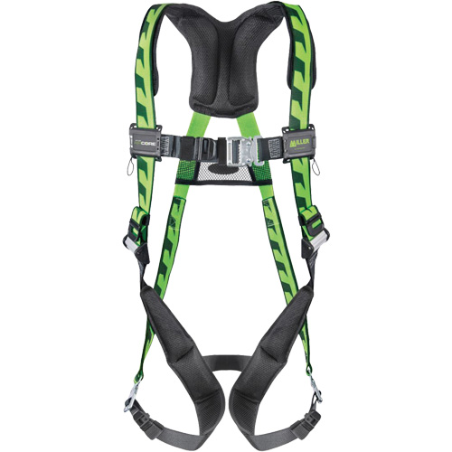 Miller AirCore Harness with Steel Hardware, CSA Certified, Class AE, Large/X-Large, 400 lbs. Cap. Action Paper
