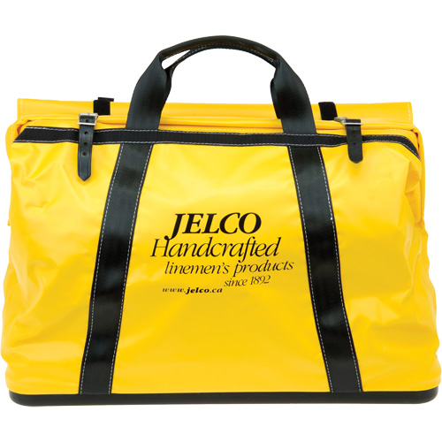 Sac de transport avec rev&ecirc;tement en vinyle, Nylon, Noir/Jaune Action Paper
