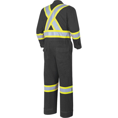 7702BK FR-Tech&reg; 88/12 FR Arc Rated Coveralls, Size 36, Black, 9.7 cal/cm² Action Paper