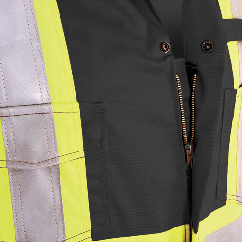 7702BK FR-Tech&reg; 88/12 FR Arc Rated Coveralls, Size 36, Black, 9.7 cal/cm² Action Paper