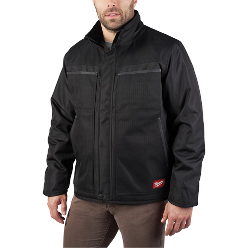 Blouson classique GridIron, Hommes, Petit, Noir Action Paper