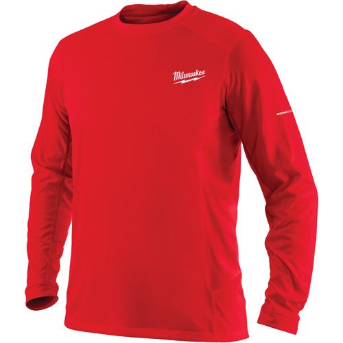 T-shirt &agrave; manches longues Workskin, Hommes, Petit, Rouge Action Paper