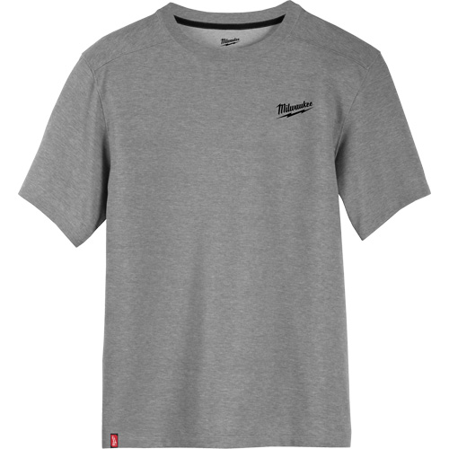 Hybrid Work Tee Shirt, Men's, Small, Grey Action Paper