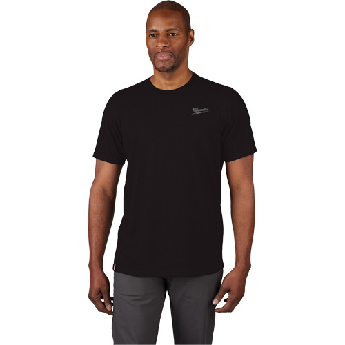 T-shirt de travail hybride, Hommes, Petit, Noir Action Paper