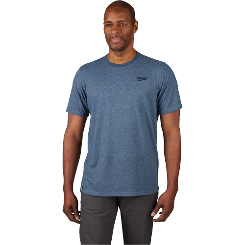 T-shirt de travail hybride, Hommes, Petit, Bleu Action Paper
