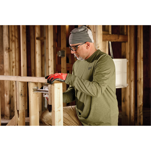 T-shirt de travail hybride, Hommes, Petit, Vert Action Paper