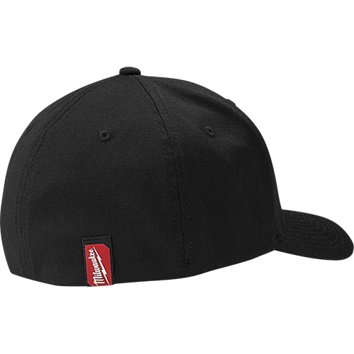Flexfit&reg; Fitted Hat - Large/X-Large, Black, Poly-Cotton Action Paper