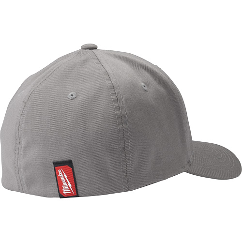 Flexfit&reg; Fitted Hat - Large/X-Large, Grey, Poly-Cotton Action Paper