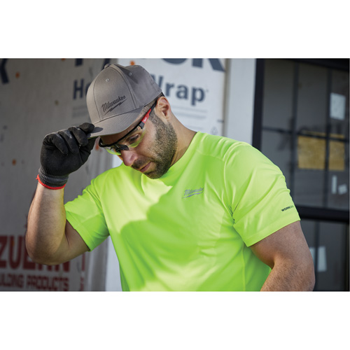 Flexfit&reg; Fitted Hat - Large/X-Large, Grey, Poly-Cotton Action Paper