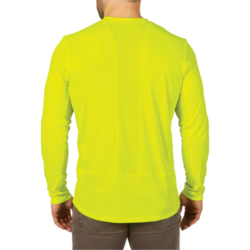 Workskin Lightweight High Visibility Shirt, Men's, Small, Yellow Action Paper