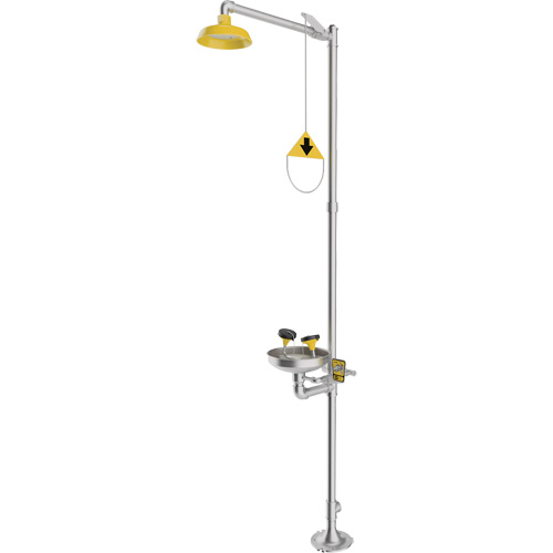 Douche durgence et douche oculaire combin&eacute;es, Socle Action Paper