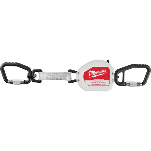 Quick-Connect Tool Lanyard, Retractable, Dual Carabiner Action Paper