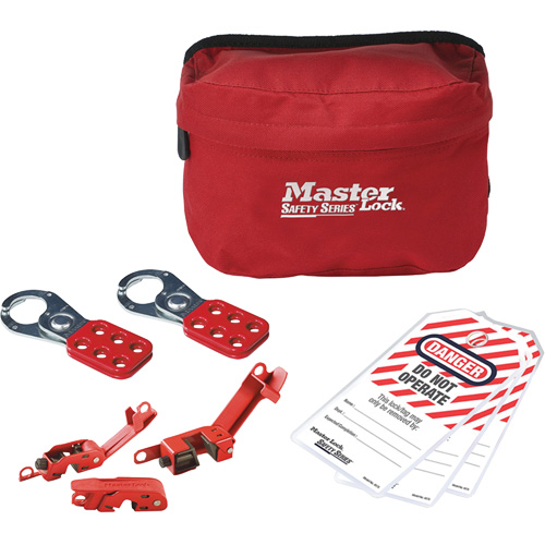 Trousse de cadenassage de base sans cadenas, Ensemble &eacute;lectrique, 8 composants compris Action Paper