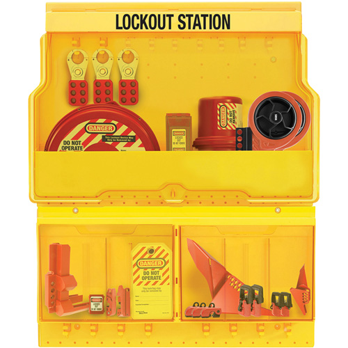 Station de cadenassage pour vannes et appareils &eacute;lectriques de luxe et de qualit&eacute; sup&eacute;rieure, Cadenas Aucune, Capacit&eacute; de 32, Cadenas Non compris Action Paper