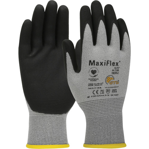 ATG MaxiFlex&reg; Elite Ultra Lightweight Touchscreen Compatible Gloves, Large, Nitrile Coating, 18 Gauge, Nylon Shell Action Paper