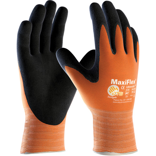 ATG MaxiFlex&reg; Active Seamless Knit Gloves, X-Small, Nitrile Coating, 15 Gauge, Lycra&reg;/Elastane Shell Action Paper