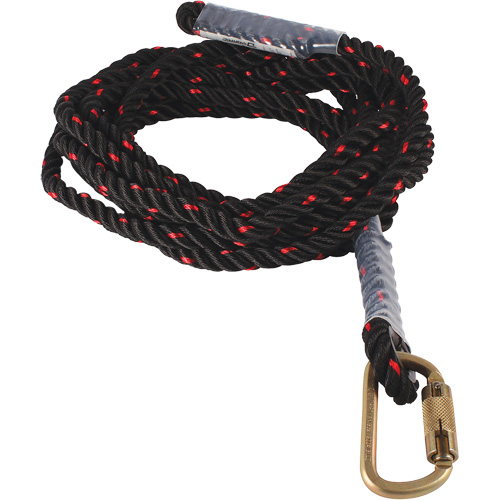 Dynamic Vertical Rope Lifeline with Carabiner Action Paper