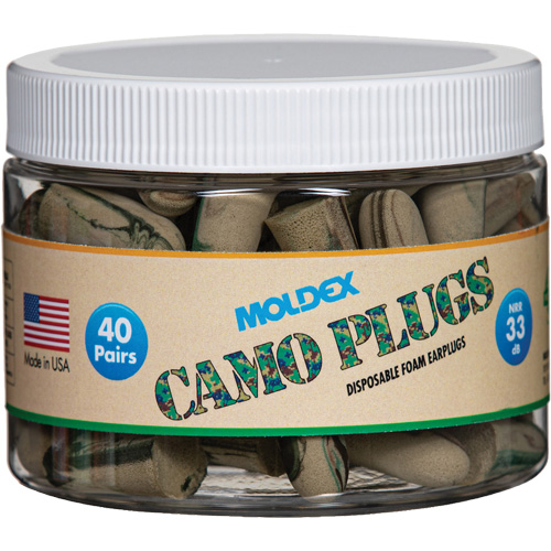 Camo Earplugs, Bulk - Canister Action Paper