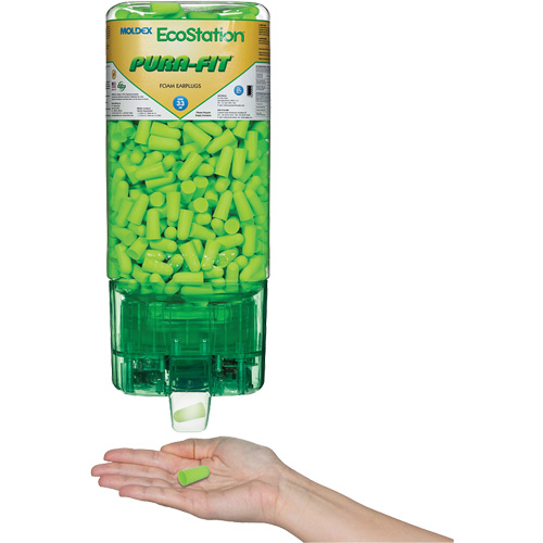 Ensemble de distributeur sans contact EcoStation de bouchons d'oreilles Pura-Fit Action Paper