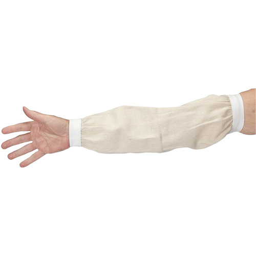 Sleeves, 18", Cotton, White Action Paper