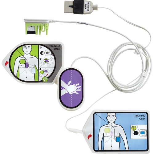 Trousse de formation et d&eacute;monstration RCR Uni-Padz, Zoll AED 3 Pour, Non m&eacute;dical Action Paper