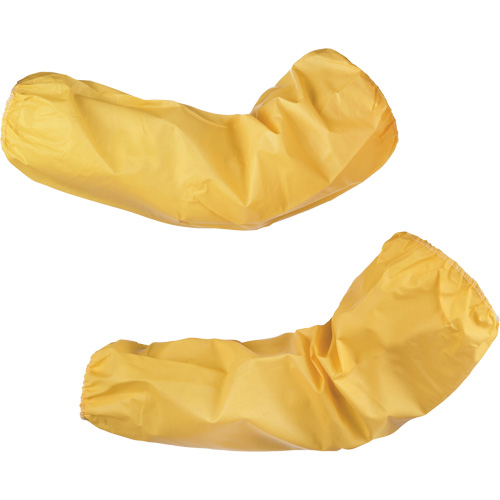 Manchons jetables niveau 1 ChemMax, Longueur de 18", Poly&eacute;thyl&egrave;ne/Polypropyl&egrave;ne, Jaune Action Paper