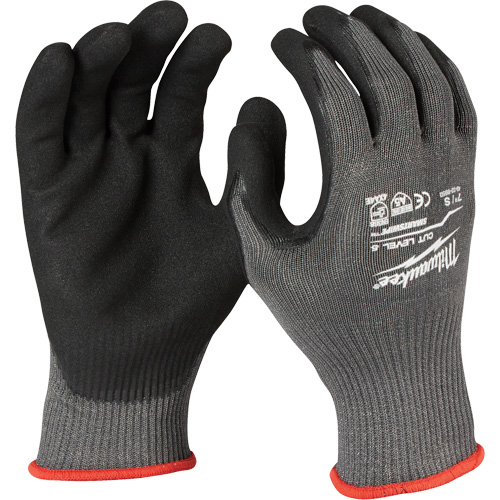 Cut-Resistant Gloves, Size Small, Nitrile Coated, ANSI/ISEA 105 Level 5 Action Paper