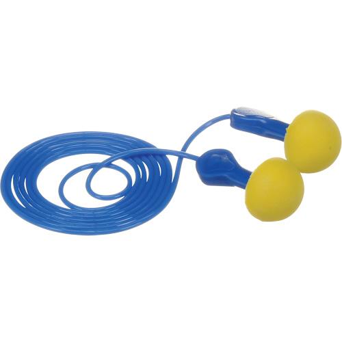 Bouchons d'oreilles rapides de style capsule E-A-R, Avec cordon, Vrac - Sachet coussin, 25 dB NRR, Taille unique Action Paper