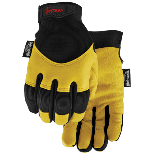 Gants dhiver 9005W Flextime, Grand, Paume en Cuir fleur de ch&egrave;vre, Doublure en Thinsulate Action Paper