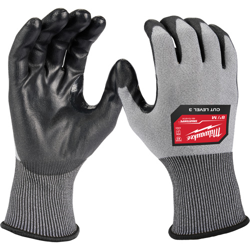 High Dexterity Gloves, Size X-Large, 18 Gauge, Polyurethane Coated, Polyethylene Shell, ANSI/ISEA 105 Level 4 Action Paper