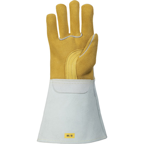 TIG Welding Gloves, Grain Elkhide, Size Small Action Paper