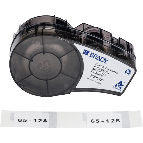 &eacute;tiquettes polyvalentes avec ruban pour environnements hostiles, Noir Action Paper