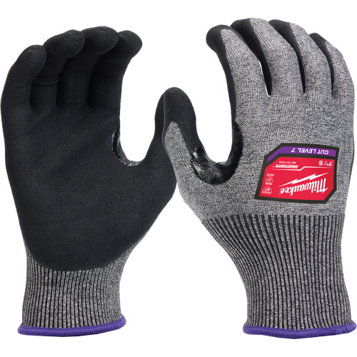 Gants enduits par trempage &agrave; dext&eacute;rit&eacute; &eacute;lev&eacute;e, Taille Petit, Calibre 18, Rev&ecirc;tement Nitrile, Enveloppe en Nylon/Poly&eacute;thyl&egrave;ne/Tungst&egrave;ne, ASTM ANSI niveau A7/EN 388 niveau 4 Action Paper