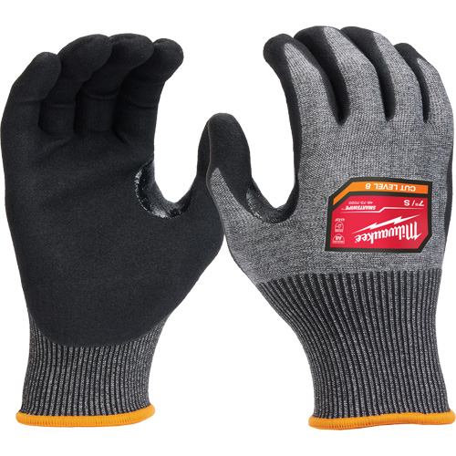 Gants enduits par trempage &agrave; dext&eacute;rit&eacute; &eacute;lev&eacute;e, Taille Petit, Calibre 18, Rev&ecirc;tement Nitrile, Enveloppe en Nylon/Poly&eacute;thyl&egrave;ne/Tungst&egrave;ne, ASTM ANSI niveau A8/EN 388 niveau F Action Paper