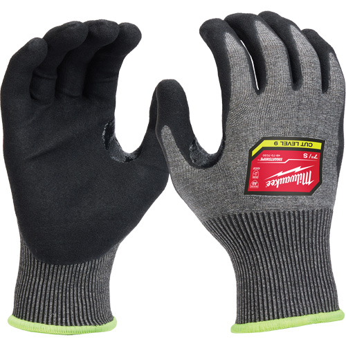 Gants enduits par trempage &agrave; dext&eacute;rit&eacute; &eacute;lev&eacute;e, Taille Petit, Calibre 18, Rev&ecirc;tement Nitrile, Enveloppe en Nylon/Poly&eacute;thyl&egrave;ne/Tungst&egrave;ne, ASTM ANSI niveau A9/EN 388 niveau F Action Paper