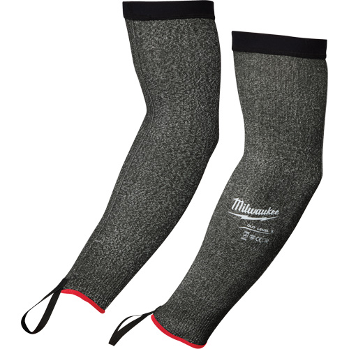 Protective Sleeves, Polyethylene, 16", ANSI/ISEA 105 Level 5/EN 388 Level E, Grey Action Paper