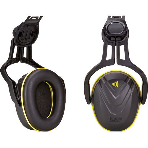 V-Gard&reg; Cap Mounted Hearing Protection, Cap Mount, 27 NRR dB Action Paper