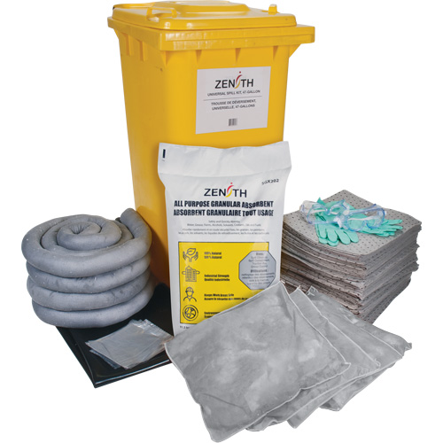 Trousse contre les d&eacute;versements, Universel, Bac, Absorbance de 63 gal. US Action Paper