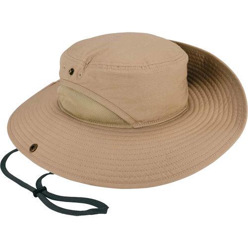 Chapeau l&eacute;ger de forestier Chill-Its 8936 avec panneau en maille, Khaki Action Paper