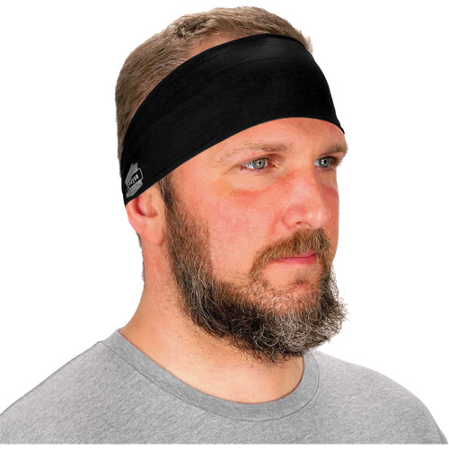 Chill-Its 6634 Cooling Headband, Black Action Paper