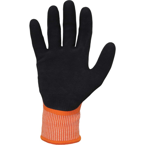 ProFlex 7551 Coated Cut-Resistant Winter Work Gloves, Size Small, 10/13 Gauge, Nitrile/Rubber Latex Coated, HPPE Shell, ASTM ANSI Level A5/EN 388 Level E Action Paper