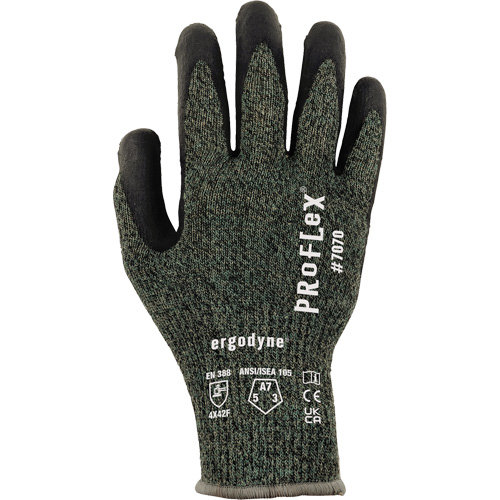 ProFlex 7070 Nitrile Coated Cut-Resistant Gloves, Size Small, 13 Gauge, Nitrile Coated, Aramid Shell, ASTM ANSI Level A7/EN 388 Level F Action Paper