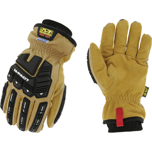 Coldwork Waterproof M-Pact&reg; Driver Gloves, 8, Grain Leather Palm, Elastic Cuff Action Paper