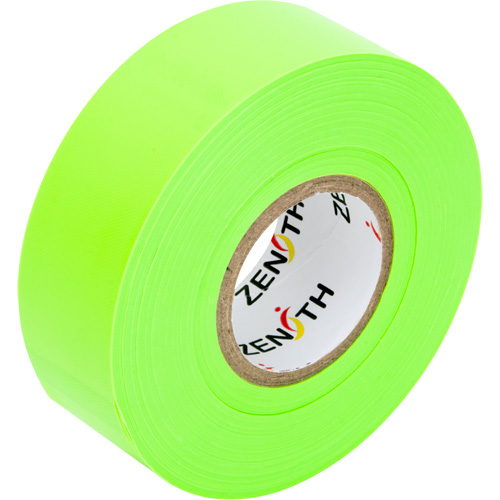 Ruban pour signalisation, 1,1875" la x 164' lo, Vert fluorescent Action Paper