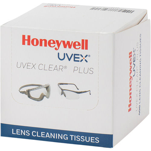 Serviette pour lentilles Uvex Clear Plus, 4,125" x 3,96" Action Paper