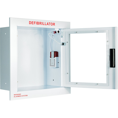 Grande armoire enti&egrave;rement encastr&eacute;e avec alarme, Zoll AED Plus/Zoll AED 3/Cardio-Science/Physio-Control Pour, Non m&eacute;dical Action Paper