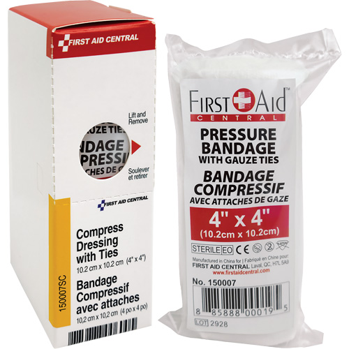 Recharge de bandages compressifs avec attaches SmartCompliance, 4" lo x 4" la Action Paper